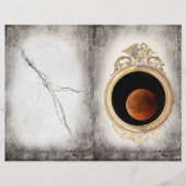 月の鏡、ゴシック様式のスクラップブック紙 (正面)