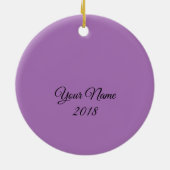 月の陶磁器のオーナメントのあくびをする人 セラミックオーナメント (裏面)