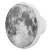 月の陶磁器の引きのノブ セラミックノブ (右)