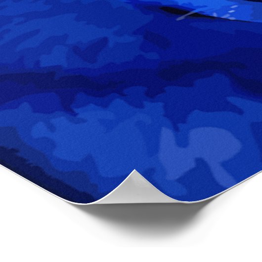 月の青い狼のポスターの光で ポスター (角)