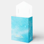 月の青の赤ちゃんシャワーお願いボックスの上 フェイバーボックス (オープン)