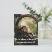 月の静寂の中で、夢がささやかれる。 ポストカード (スタンド正面)