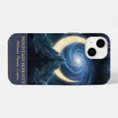月の静謐な宇宙瞑想, 三日月 iPhoneケース (裏面横)