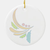 月の頬の装飾 セラミックオーナメント (裏面)