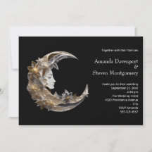 月の顔結婚の女性