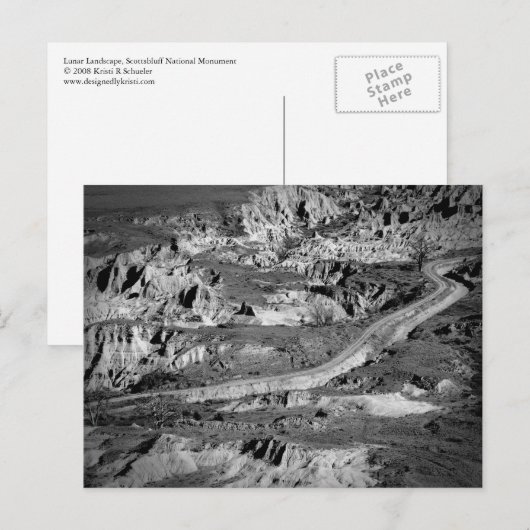 月の風景はがき ポストカード (正面/裏面)