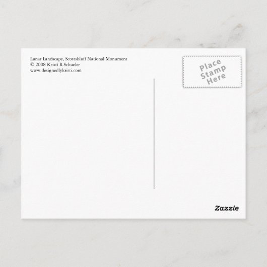 月の風景はがき ポストカード (裏面)