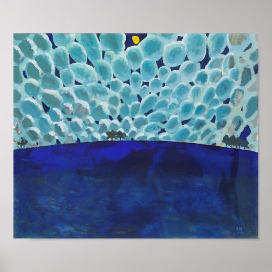 月の風景 | Cuno Amiet | ポスター (正面)