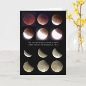 月の食日曜日、2015年9月27日 カード (黄色い花)