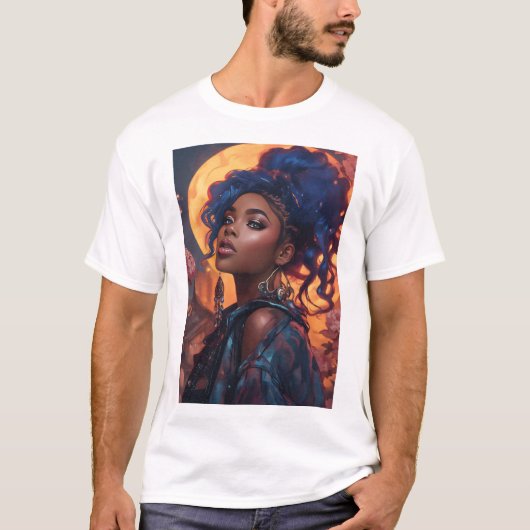 月の魔女 Tシャツ (正面)