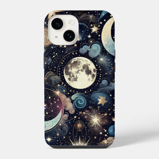 月の魔法 iPhoneケース (裏面)