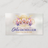 月の魔法- Oracleカード、ボール、および結晶 名刺 (正面)