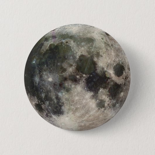 月の鮮明な画像 缶バッジ (正面)