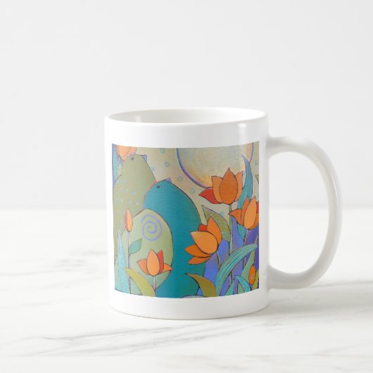 月の鳥のマグ コーヒーマグカップ (右)