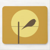 月の鳥 マウスパッド (正面)