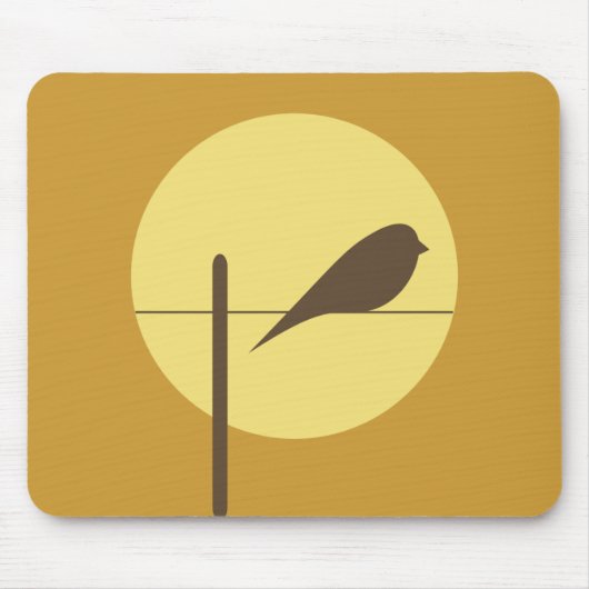 月の鳥 マウスパッド (正面)
