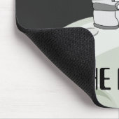 月の黒い宇宙飛行士おもしろいの犬にドジェコイン マウスパッド (コーナー)