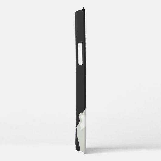 月の黒い宇宙飛行士おもしろいの犬にドジェコイン Case-Mate iPhoneケース (裏面 / 右)