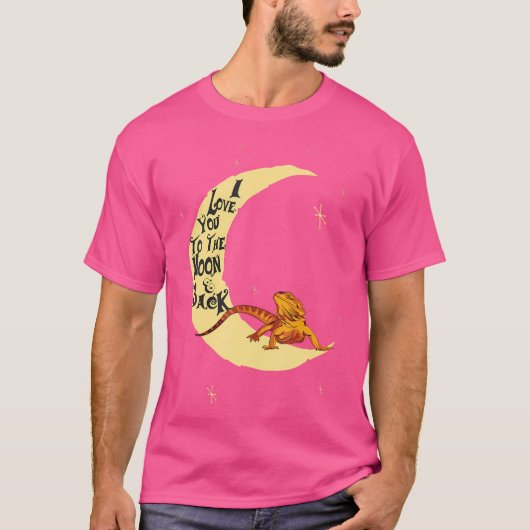 月の黒に愛してる Tシャツ (正面)