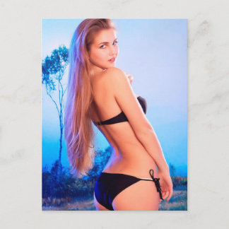 月の2月モデル ポストカード