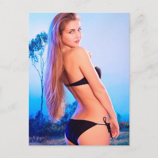 月の2月モデル ポストカード (正面)