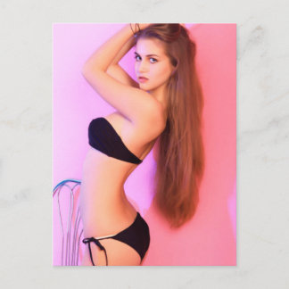 月の2月モデル ポストカード