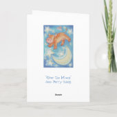 月の「ハッピーバースデー」の挨拶状に カード (裏面)