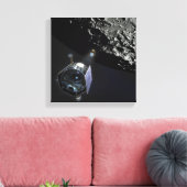 月のCRater観測 キャンバスプリント (インサイチュ (リビング))