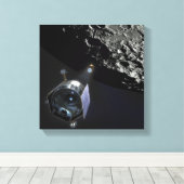 月のCRater観測 キャンバスプリント (インサイチュ (ウッドフロア))