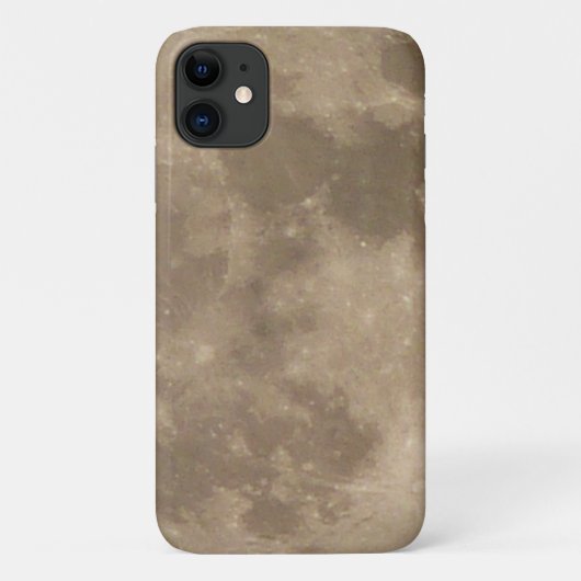 月のiPhoneケース 満月の携帯電話ケース Case-Mate iPhoneケース (裏面)