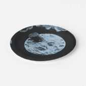 月のLe Voyageのブルームーンへの旅行 ペーパープレート (アングル)