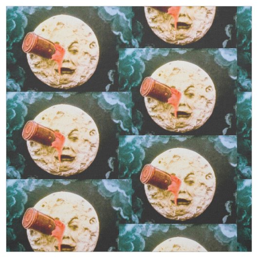 月のLe VoyageのdansのlaのLuneのヴィンテージへの旅行 ファブリック (見本)