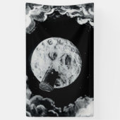 月のLe Voyage DansのLaのLuneのカッコいいへの旅行 横断幕 (縦)