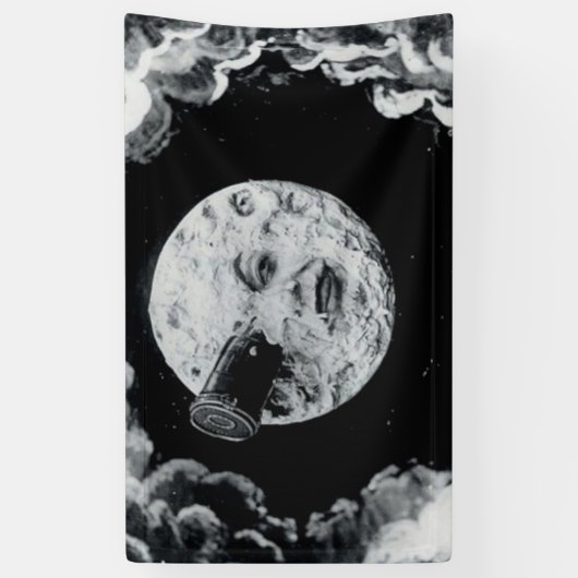 月のLe Voyage DansのLaのLuneのカッコいいへの旅行 横断幕 (縦)