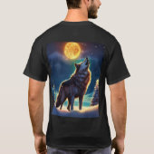 月のTシャツでハウリングデザイン Tシャツ (裏面)