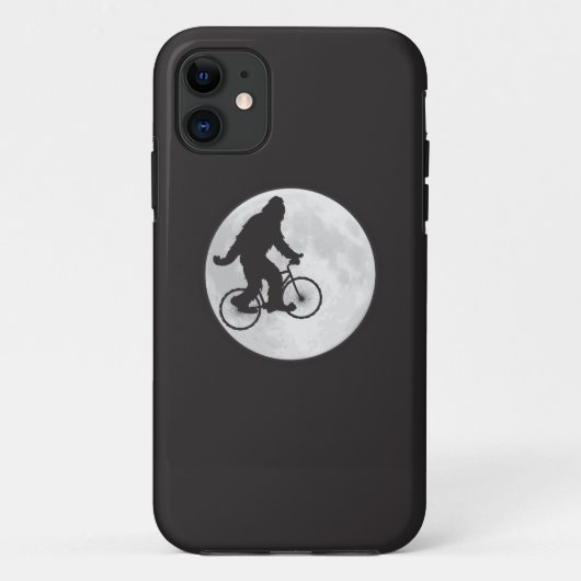 月のTシャツで空を自転車でスクアッチ Case-Mate iPhoneケース (裏面)