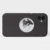 月のTシャツで空を自転車でスクアッチ Case-Mate iPhoneケース (裏面(横))