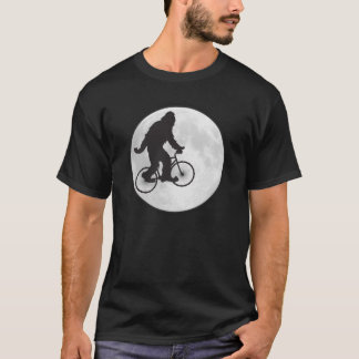 月のTシャツで空を自転車でスクアッチ Tシャツ
