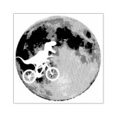 月のTシャツで空を飛ぶ恐竜 ラバースタンプ (インプリント)