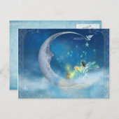 月はがきの訪問 ポストカード (正面/裏面)