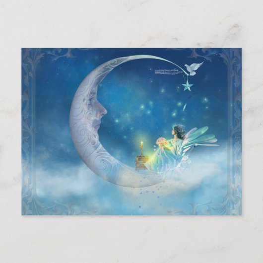 月はがきの訪問 ポストカード (正面)