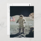 月はがき上の男 ポストカード (正面/裏面)