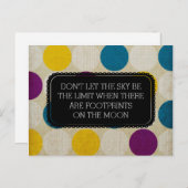 月はがき上の足跡 ポストカード (正面/裏面)