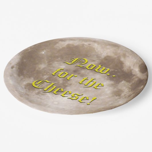 月はチーズで出来ているか ペーパープレート (アングル)