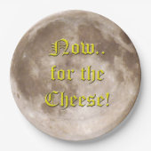 月はチーズで出来ているか ペーパープレート (正面)