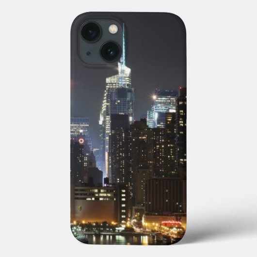 月はニューヨークの中心部を昇る。 Case-Mate iPhoneケース (裏面)