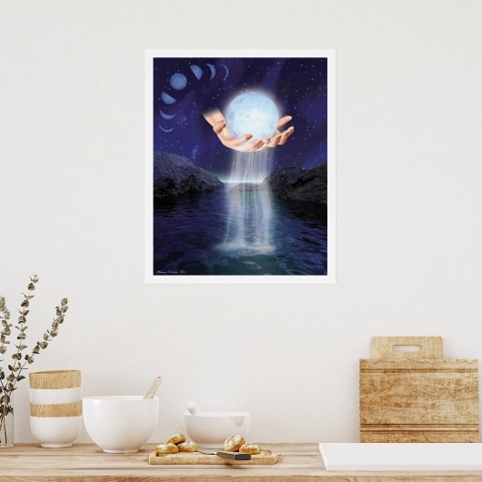 月は彼女の手に ポスター (キッチン)