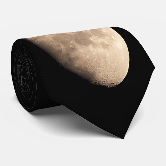月は月のネクタイのパーソナライズな月のタイを結びます ネクタイ (ロール)