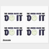 月は私にそれをステッカーをさせた 長方形シール (シート)