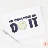 月は私にそれをステッカーをさせた 長方形シール (封筒)